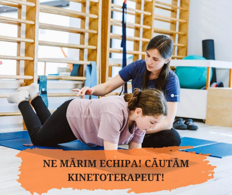 Echipa noastră se mărește! Căutăm kinetoterapeut!